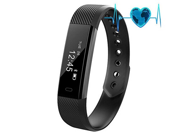 Everest Ever Fit W28 Android IOS Smart Watch Siyah Akıllı Bileklik - Saat