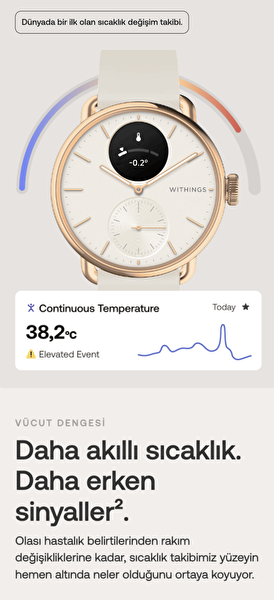 Withings Scan Watch 2-HWA10 - Model 1 Akıllı Saat Siyah