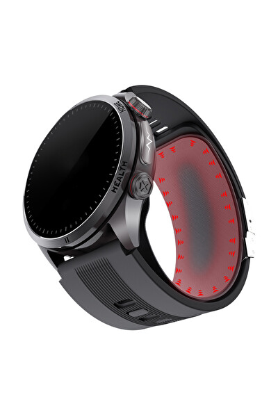 Spovan Electro Pro 2 Hava Basınçlı Tansiyon NFC Sesli Görüşme EKG Türkçe Akıllı Saat