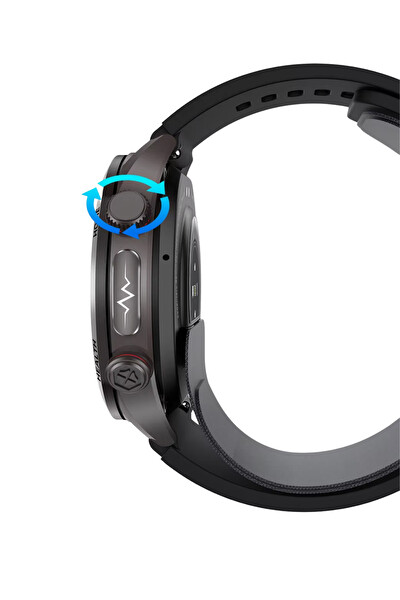 Spovan Electro Pro 2 Hava Basınçlı Tansiyon NFC Sesli Görüşme EKG Türkçe Akıllı Saat