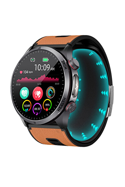 Spovan Electro Pro 2 Hava Basınçlı Tansiyon NFC Sesli Görüşme EKG Türkçe Akıllı Saat