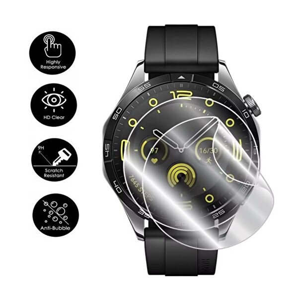 Engo Google Pixel Watch 3 45mm TPU Ekran Koruyucu Şeffaf 2 Adet