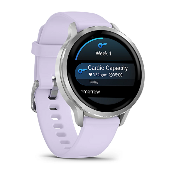 Garmin Venu 4 41 MM Lavanta Mavisi Silikon Kayışlı Akıllı Saat