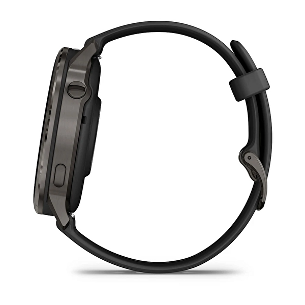 Garmin Venu 4 45 MM Siyah Silikon Kayışlı Akıllı Saat