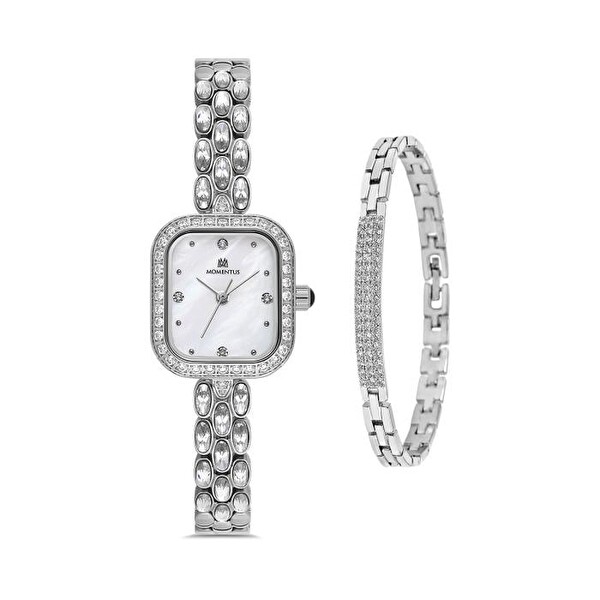 Momentus SS403S-09SSS (SET) Kadın Kol Saati ve Bileklik
