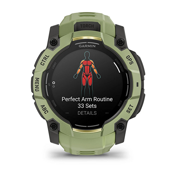 Garmin Instinct 3 50 MM Amoled Akıllı Saat Eğrelti Yeşili