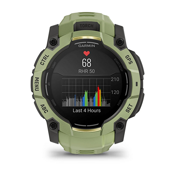 Garmin Instinct 3 50 MM Amoled Akıllı Saat Eğrelti Yeşili