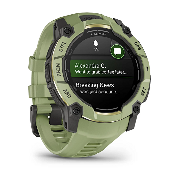 Garmin Instinct 3 50 MM Amoled Akıllı Saat Eğrelti Yeşili