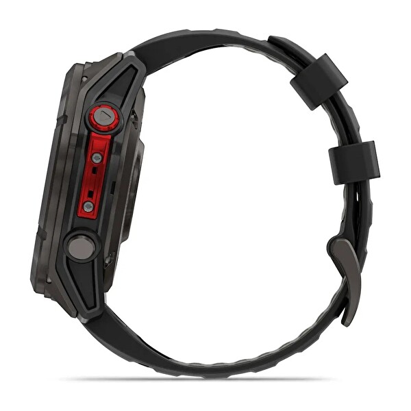 Garmin Fenix 8 - 51 MM Microled Sapphire Karbon Gri DLC Titanyum Siyah Çakıl Grisi Silikon Kayışlı Akıllı Saat