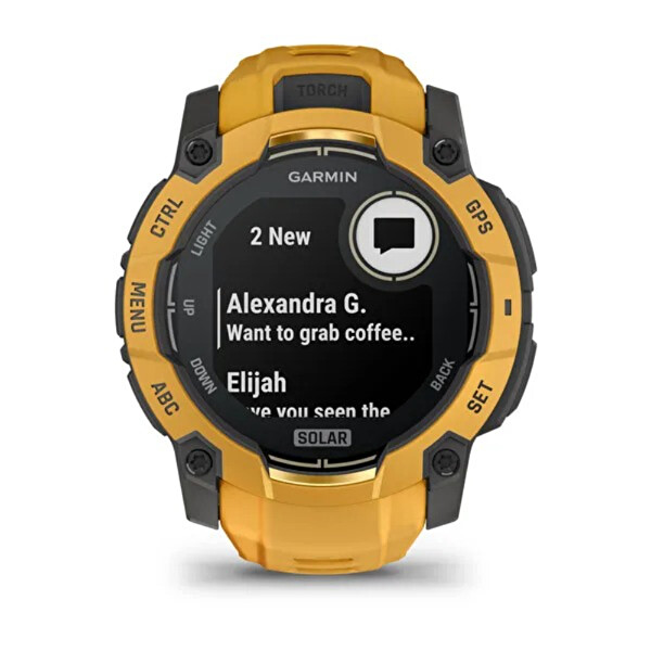 Garmin Instinct 3- 50 MM Solar Akıllı Saat Turuncu- Gri