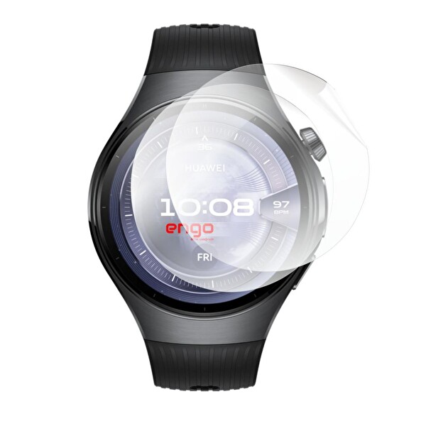 Engo Huawei Watch 5 46 MM TPU Şeffaf 2 Adet Ekran Koruyucu