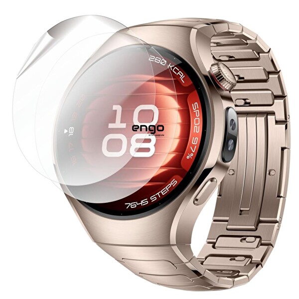 Engo Huawei Watch 5 42 MM TPU Şeffaf Ekran Koruyucu 2 Adet