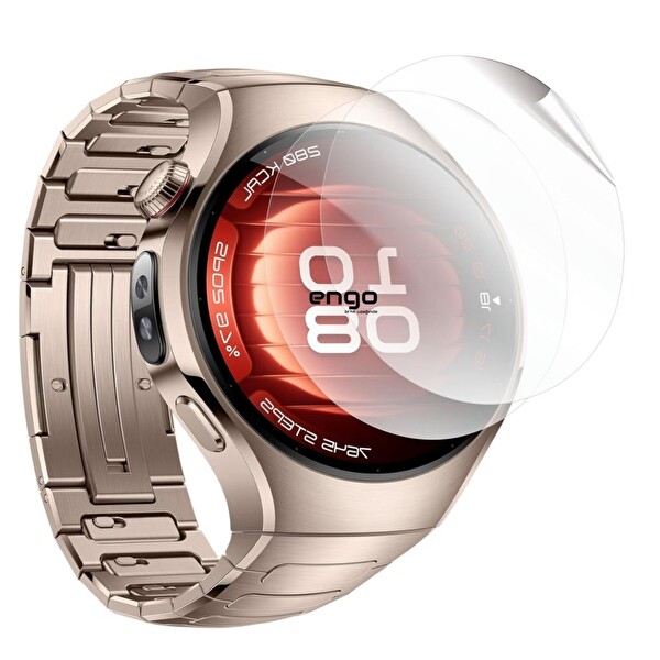 Engo Huawei Watch 5 42 MM TPU Şeffaf Ekran Koruyucu 2 Adet