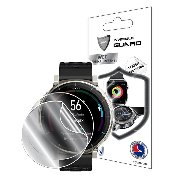 IPG Amazfit Active 3 Premium ile Uyumlu IPG Ekran Koruyucu 2 Adet