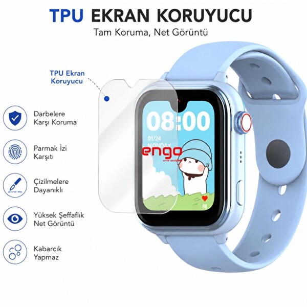 Engo Wonlex KT-37 Ekran Koruyucu TPU Şeffaf Film 2 Adet