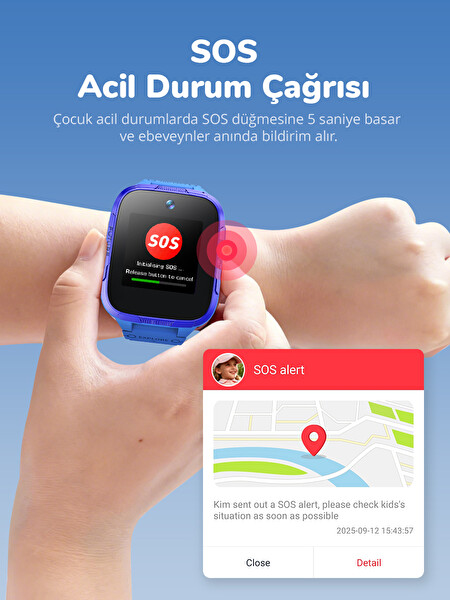 360+ Botslab E3 PRO Akıllı Çocuk Saati Pembe