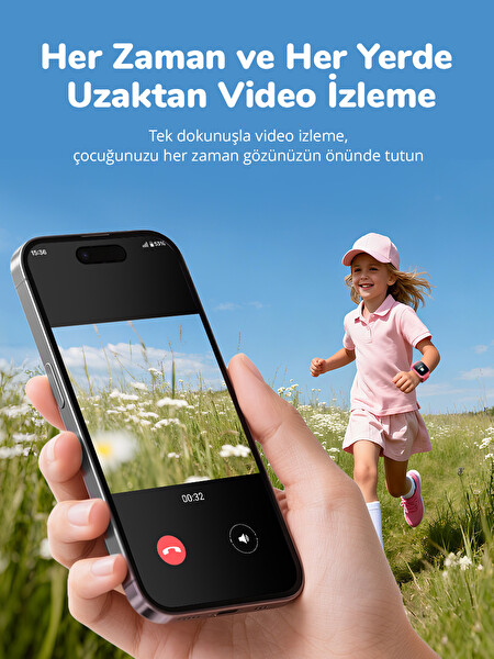 360+ Botslab E3 PRO Akıllı Çocuk Saati Pembe