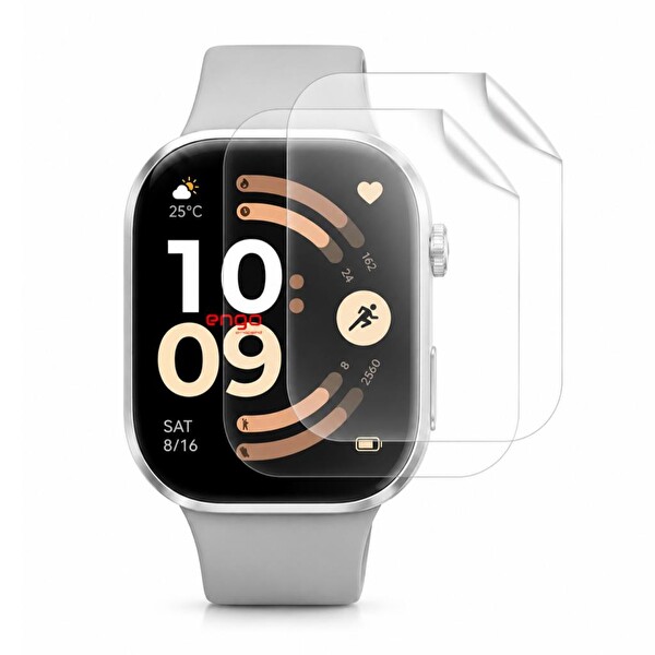 Engo Redmi Watch 6 Ekran Koruyucu TPU Şeffaf Film 2 Adet