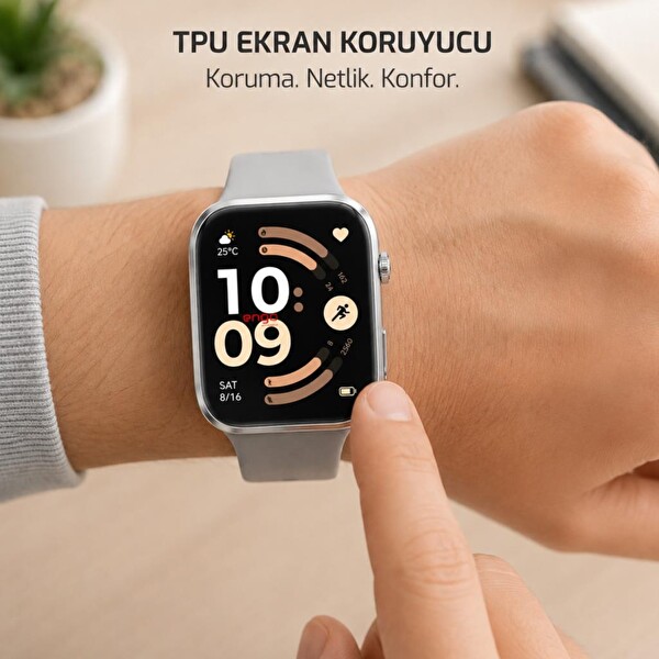 Engo Redmi Watch 6 Ekran Koruyucu TPU Şeffaf Film 2 Adet
