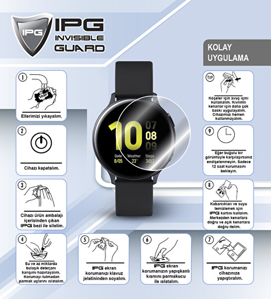 IPG Huawei Watch Fit 5 ile Uyumlu Ekran Koruyucu 2 Adet