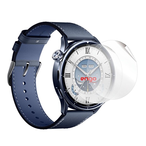 Engo Xiaomi Watch S5 46MM TPU Şeffaf Film Ekran Koruyucu 2 Adet