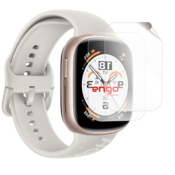 Engo Honor Watch 4 TPU Şeffaf Film Ekran Koruyucu 2 Adet