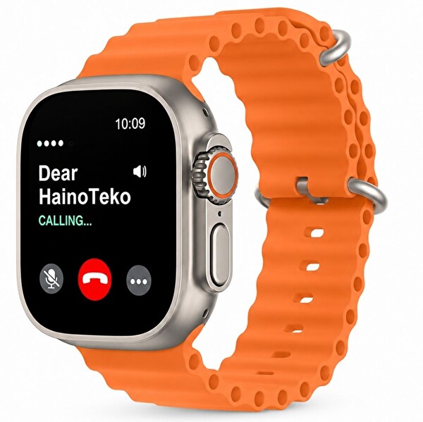 Haino Teko 15 Amoled Ekran Su Geçirmez 15 Gün Şarj ve 3 Kordon Seti Dahil Akıllı Saat Gümüş