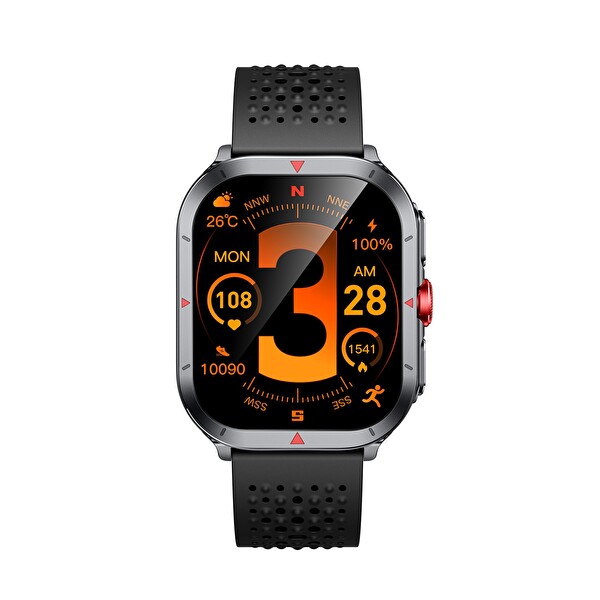 Bix TSW5 53mm 2.01 inç Super Retina AMOLED GPS AI Yapay Zeka Bluetooth Aramalı Nabız SpO2 Ölçer Akıllı Saat