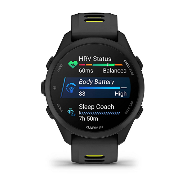 Garmin Forerunner 170 Music Siyah Amp Sarı Kayışlı Akıllı Saat