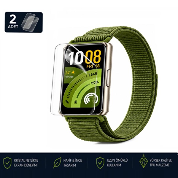 Engo Huawei Band 11 Pro Ekran Koruyucu TPU Şeffaf Film 2 Adet