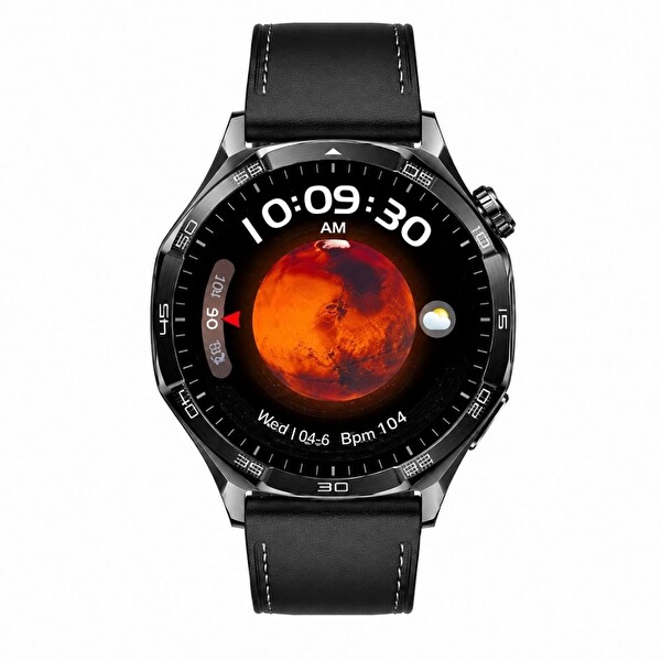 Haino Teko-33Siyah 1 Kasa 3 Değiştirilebilir Kordon Amoled Ekran Bluetooth Arama Özellikli Akıllı Saat IP67