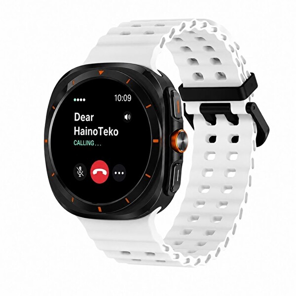 Haino Teko 17 Siyah Kasa 1 Kasa 3 Değiştirilebilir Kordon Amoled Ekran Bluetooth Arama Özellikli Akıllı Saat