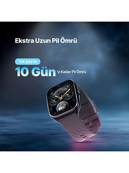 Ttec Tempus Pro 47 MM Kavisli Amoled Ekranlı Siyah Alüminyum Kasa Sesli Görüşme Özelliği Akıllı Saat