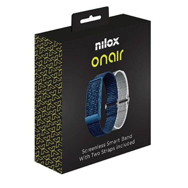 Nilox Onair Spor Ve Aktivite Takibi Akıllı Bileklik Mavi-Gri