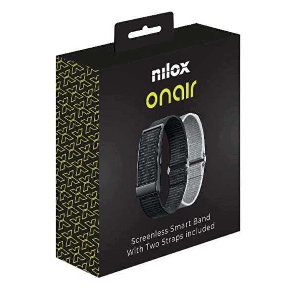 Nilox Onair Spor Ve Aktivite Takibi Akıllı Bileklik Siyah-Gri