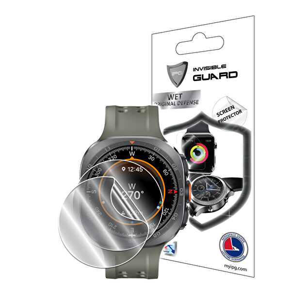 IPG Samsung Galaxy Watch Ultra 2 İçin HydroGel İnce TPU Ekran Koruyucu Esnek Çizilmeye Dayanıklı 2 Adet