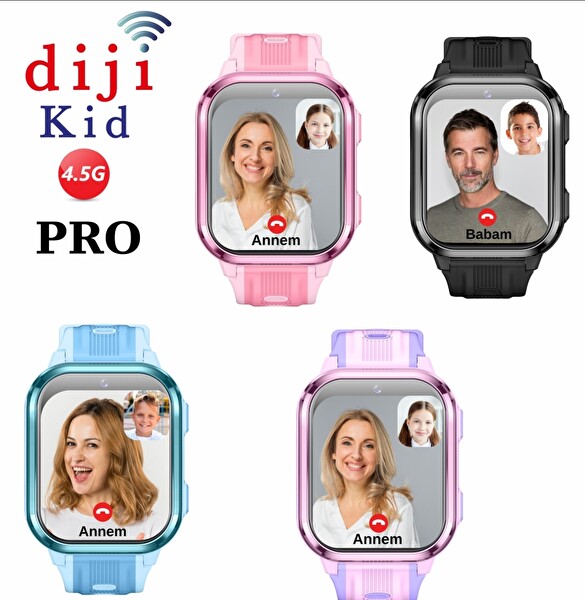 Dijikid 4.5G Pro Akıllı Çocuk Saati Mavi
