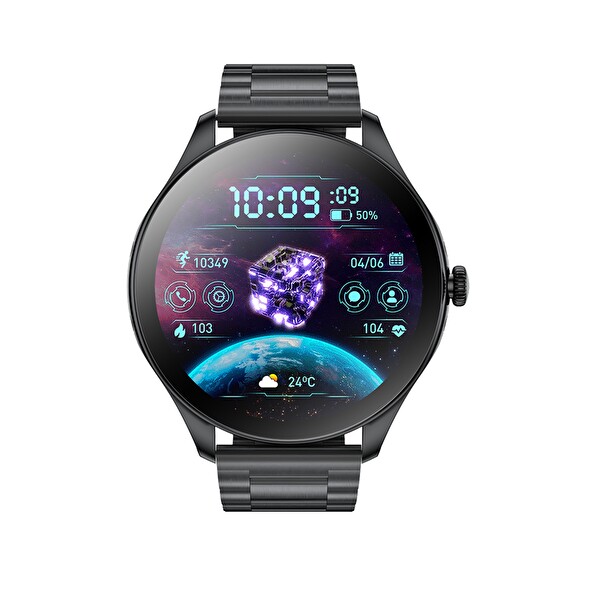 Başkenttekno SK42 Ultra İnce AMOLED Ekran Bluetooth Sesli Görüşmeli 3 Kordonlu Akıllı Saat