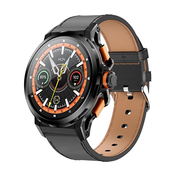 Başkenttekno SK43 Sports Watch Series AMOLED 48 MM 3 Kordonlu iPhone Android Uyumlu Akıllı Saat Siyah