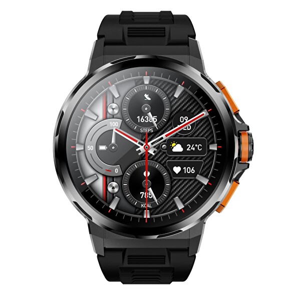 Başkenttekno SK43 Sports Watch Series AMOLED 48 MM 3 Kordonlu iPhone Android Uyumlu Akıllı Saat Siyah