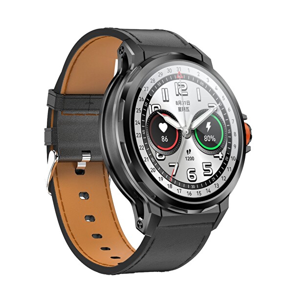 Başkenttekno SK43 Sports Watch Series AMOLED 48 MM 3 Kordonlu iPhone Android Uyumlu Akıllı Saat Siyah