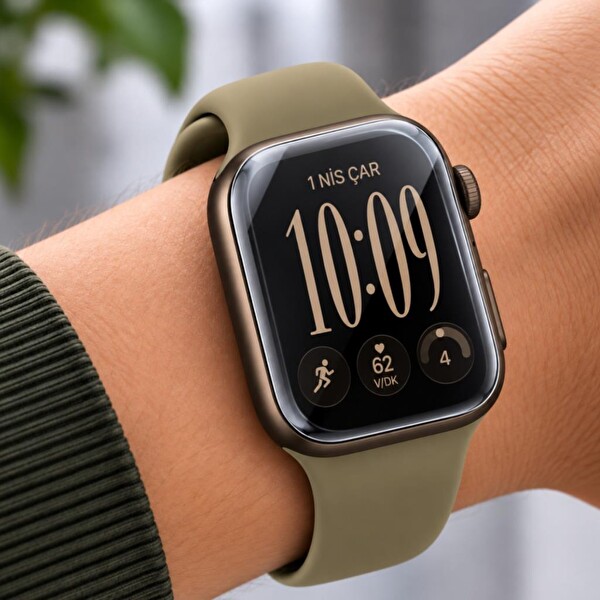 Engo Apple Watch Series 12 42mm İle Uyumlu Ekran Koruyucu TPU A3582 Şeffaf Çizilmeye Dayanıklı Akıllı Saat Koruması - 2 Adet