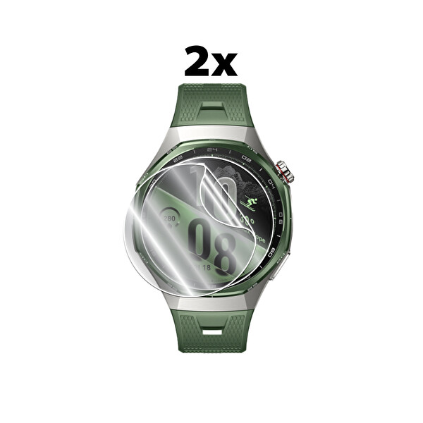 IPG Huawei Watch GT7 46mm ile Uyumlu IPG HydroGel İnce TPU Ekran Koruyucu - 2 Adet