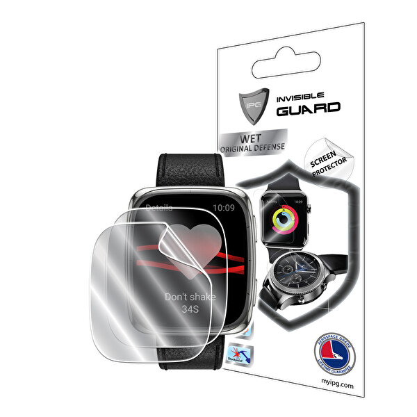 IPG Amazfit Active 2 Premium Square Kare ile uyumlu IPG HydroGel İnce TPU Ekran Koruyucu - 2 Adet