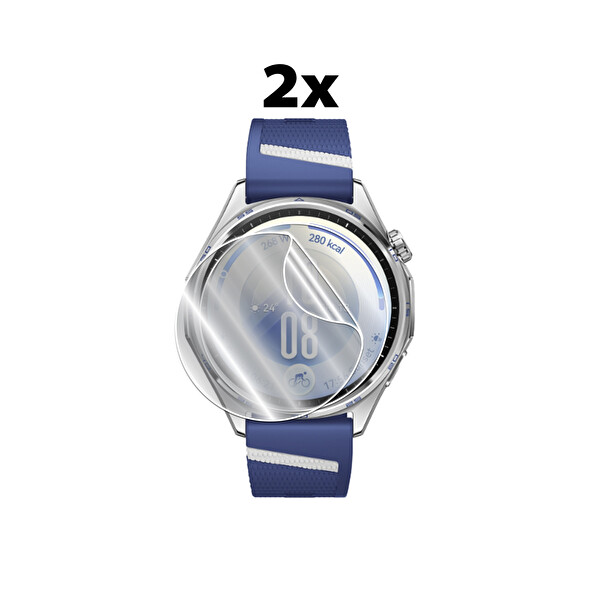IPG Huawei Watch GT7 Pro 46mm ile uyumlu IPG HydroGel İnce TPU Ekran Koruyucu - 2 Adet