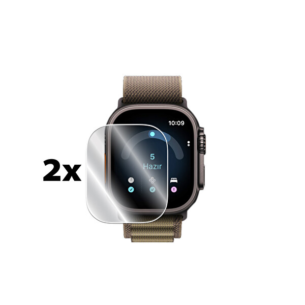 IPG Apple Watch Ultra 4 ile Uyumlu IPG HydroGel İnce TPU Ekran Koruyucu - 2 Adet