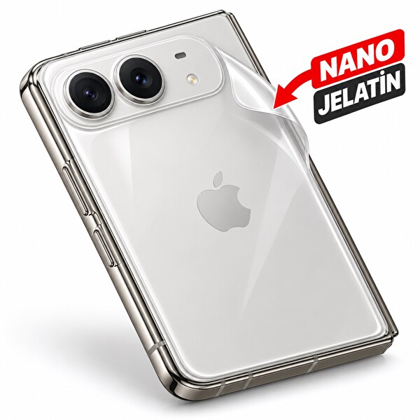 Rova iPhone Duo Uyumlu Ön Arka Tam Kaplama Body Ultra Şeffaf Nano Jelatin Ekran Koruyucu