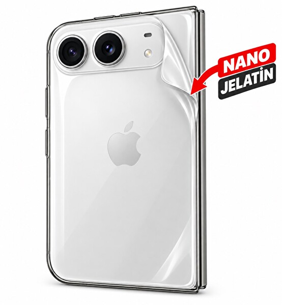 Rova iPhone Duo Uyumlu Ön Arka Tam Kaplama Body Ultra Şeffaf Nano Jelatin Ekran Koruyucu