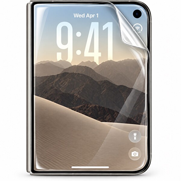 Rova iPhone Duo Uyumlu Ön Arka Tam Kaplama Body Ultra Şeffaf Nano Jelatin Ekran Koruyucu