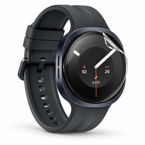 Samsung Galaxy Watch 9 Lite Uyumlu Şeffaf Ekran Koruyucu Nano Jelatin - 3 Adet